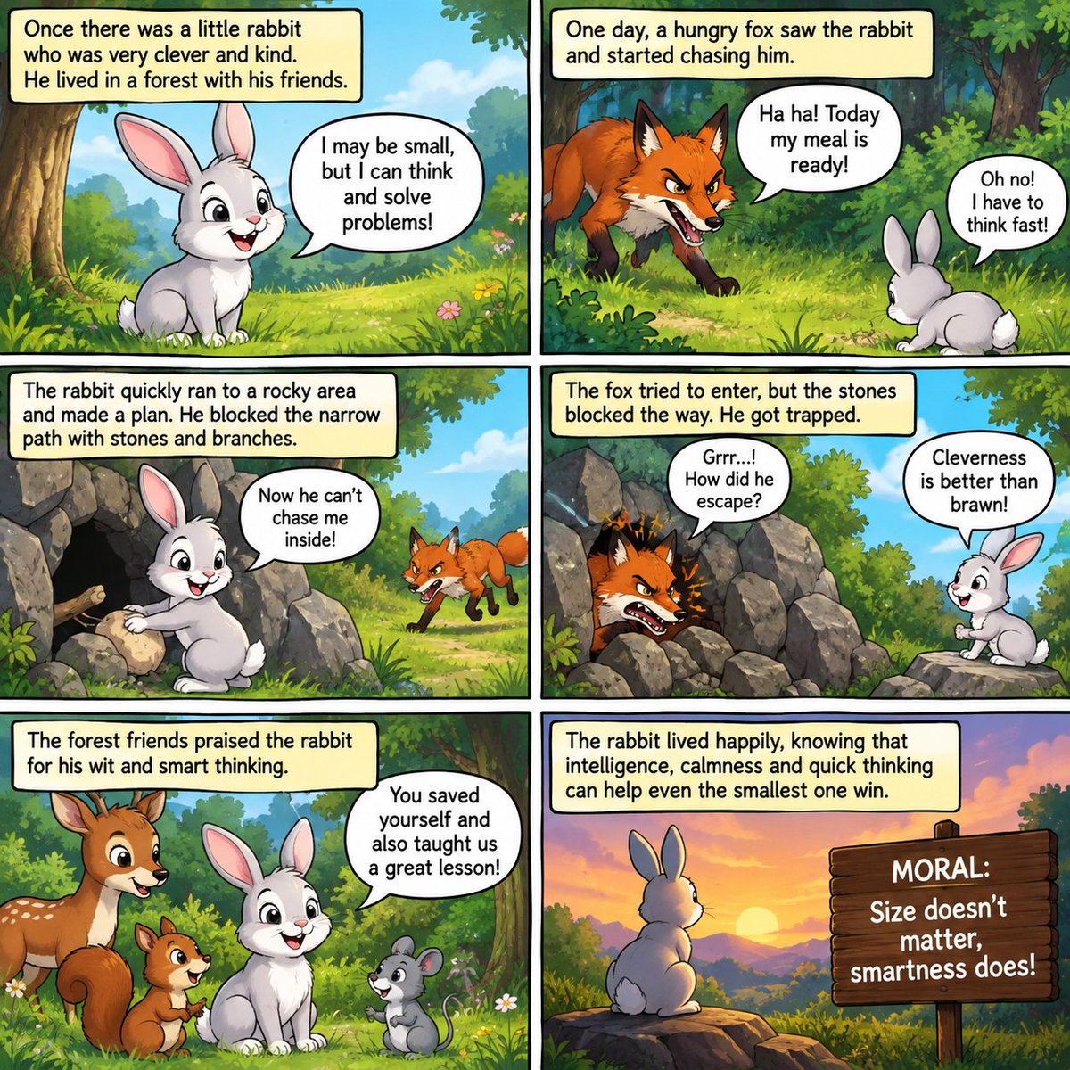 popularpup11831's tweet photo. Small in size, but big in brains! 🐰🧠✨ When danger came, this clever rabbit proved that quick thinking can beat strength. 🦊😄💪
#Rabbit #AnimalStory #FunnyAnimals #AnimalComic #Wildlife #CuteAnimals https://t.co/uqm7yBwbJD