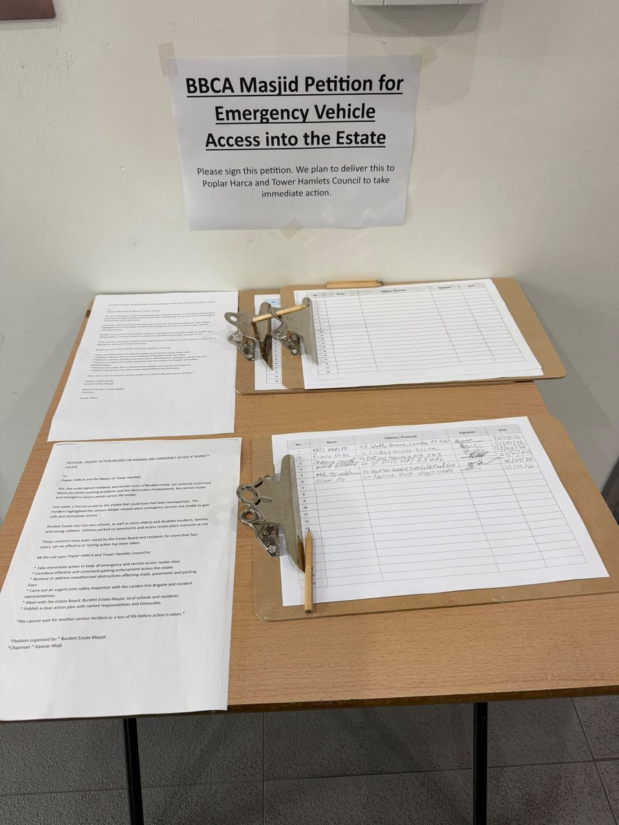 BICWO2014's tweet photo. BBCA Masjid is taking positive action over ongoing parking and emergency-access problems on #BurdettEstate. It serves residents daily, including children, elderly &amp; disabled people. Residents are encouraged to sign the petition calling on @HarcaPoplar &amp; @TowerHamletsNow to act. https://t.co/s5uYNGNAGW