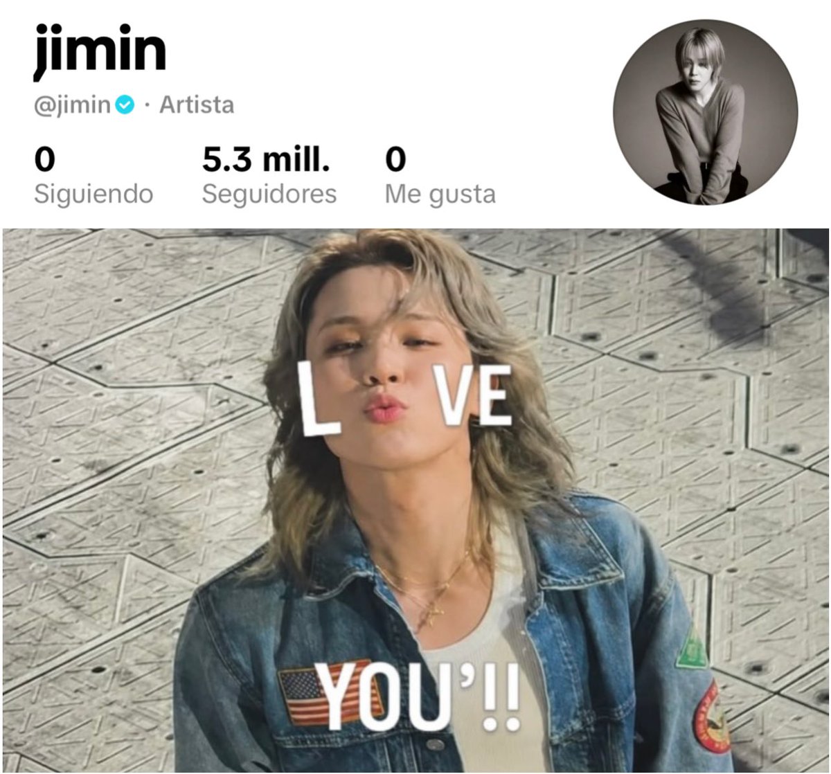 JiminLatinoFB's tweet photo. El perfil oficial de TikTok de Jimin 😭💙 ha superado los 5.3 millones de seguidores. Sin subir absolutamente nada.

Ni seguimientos, ni contenido, ni estados, nada 🤣😅 una página en blanco con solo con la fuerza de su nombre y foto. El es tan icónico.

CONGRATULATIONS JIMIN https://t.co/lRLIHOsJiU