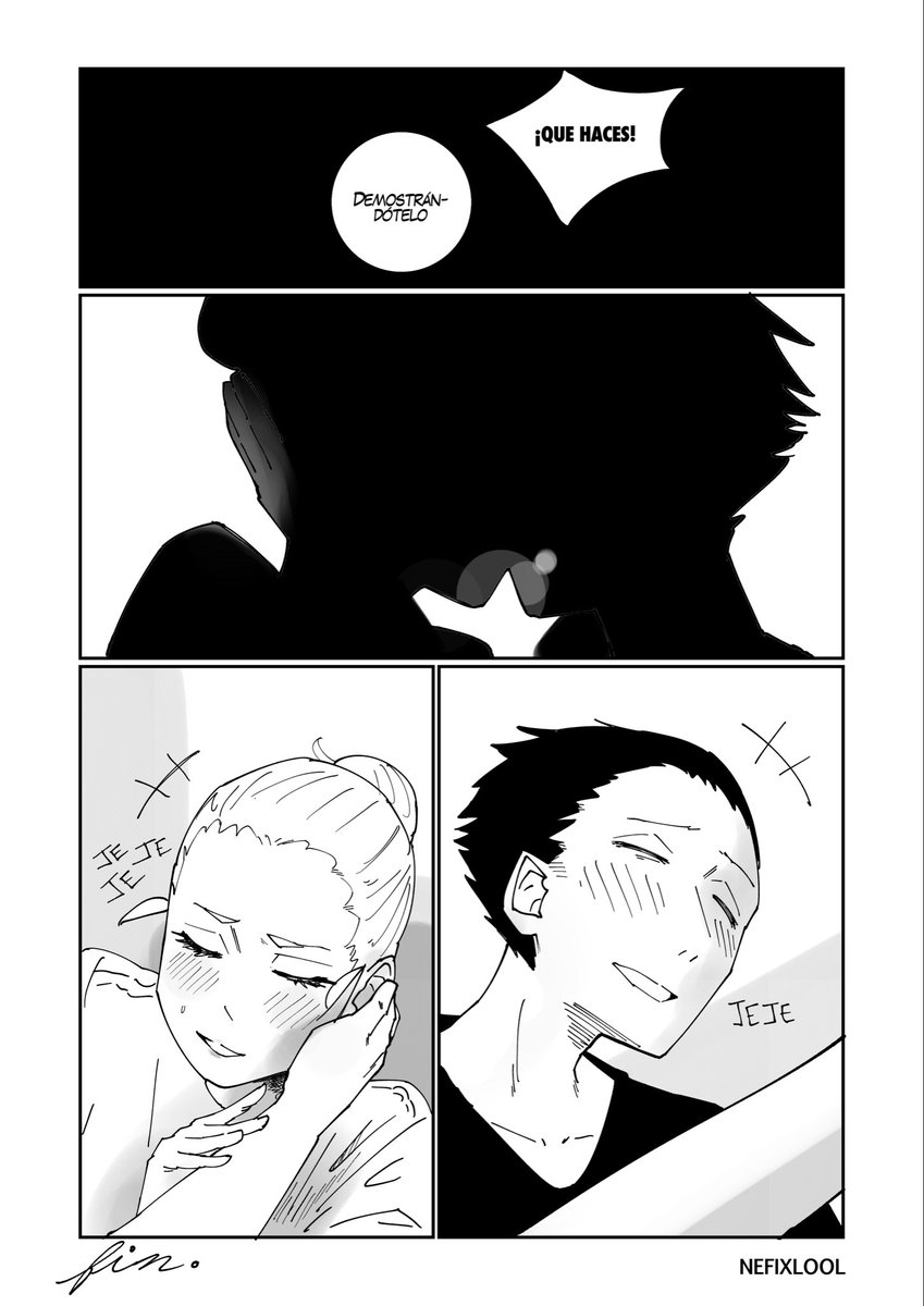 nefixlool's tweet photo. Oneshot : una sola mano 
Hecho por mi y por mi gato 

#mangatwt #mangalatino #mangaromance #DigitalArtist https://t.co/VUx3hgaYKF