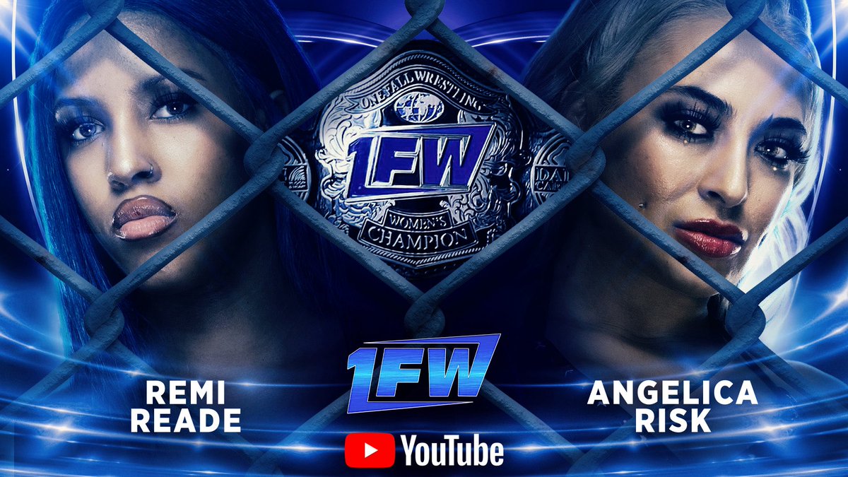 1FWrestling's tweet photo. FULL MATCH FRIDAY-

After losing the 1FW Women’s Championship to @angelica_risk @TheRemiReade finally gets the rematch she’s been waiting for—but this time, there’s nowhere to run and nowhere to hide.

The championship will be decided in a STEEL CAGE.

https://t.co/PoMYABSidN https://t.co/SBQ3XPq6GX