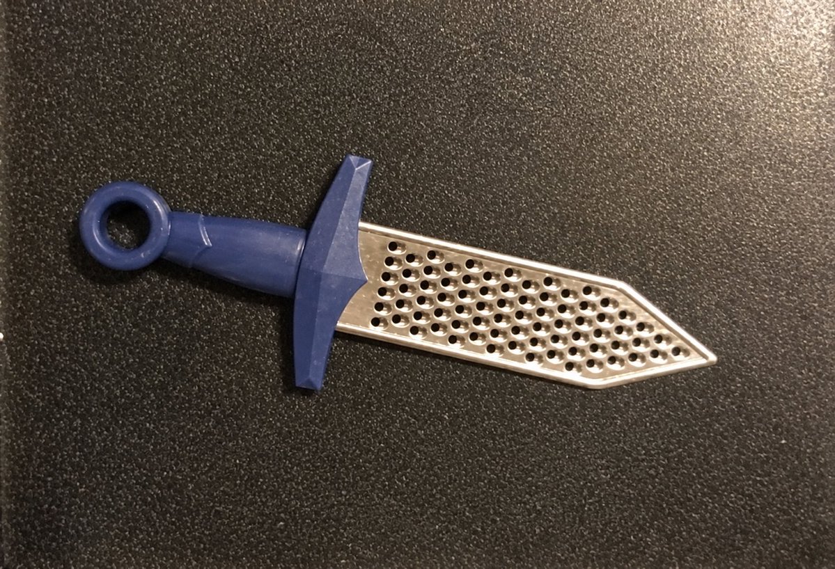 Aryan_Mishra11's tweet photo. Yeah, your sword is pretty great, but mine will always be a little grater. https://t.co/TVjzrgQWnM