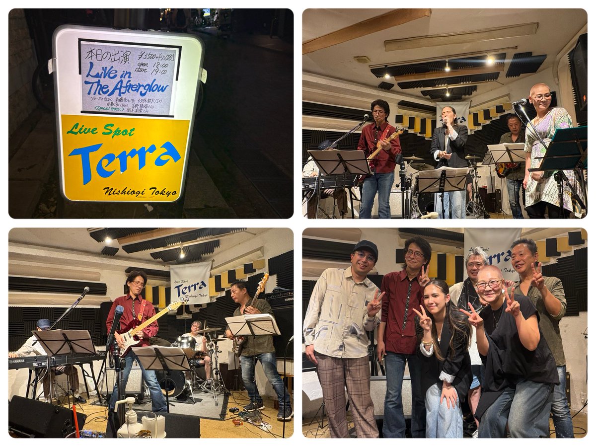 i_dqz6's tweet photo. どうにかこうにか仕事片付けてLIVEへ🎸🎤🥁🎹✨打ち上げ🍻して今夜も午前様😅音に包まれる幸せ💞 https://t.co/lUESsk1BUa