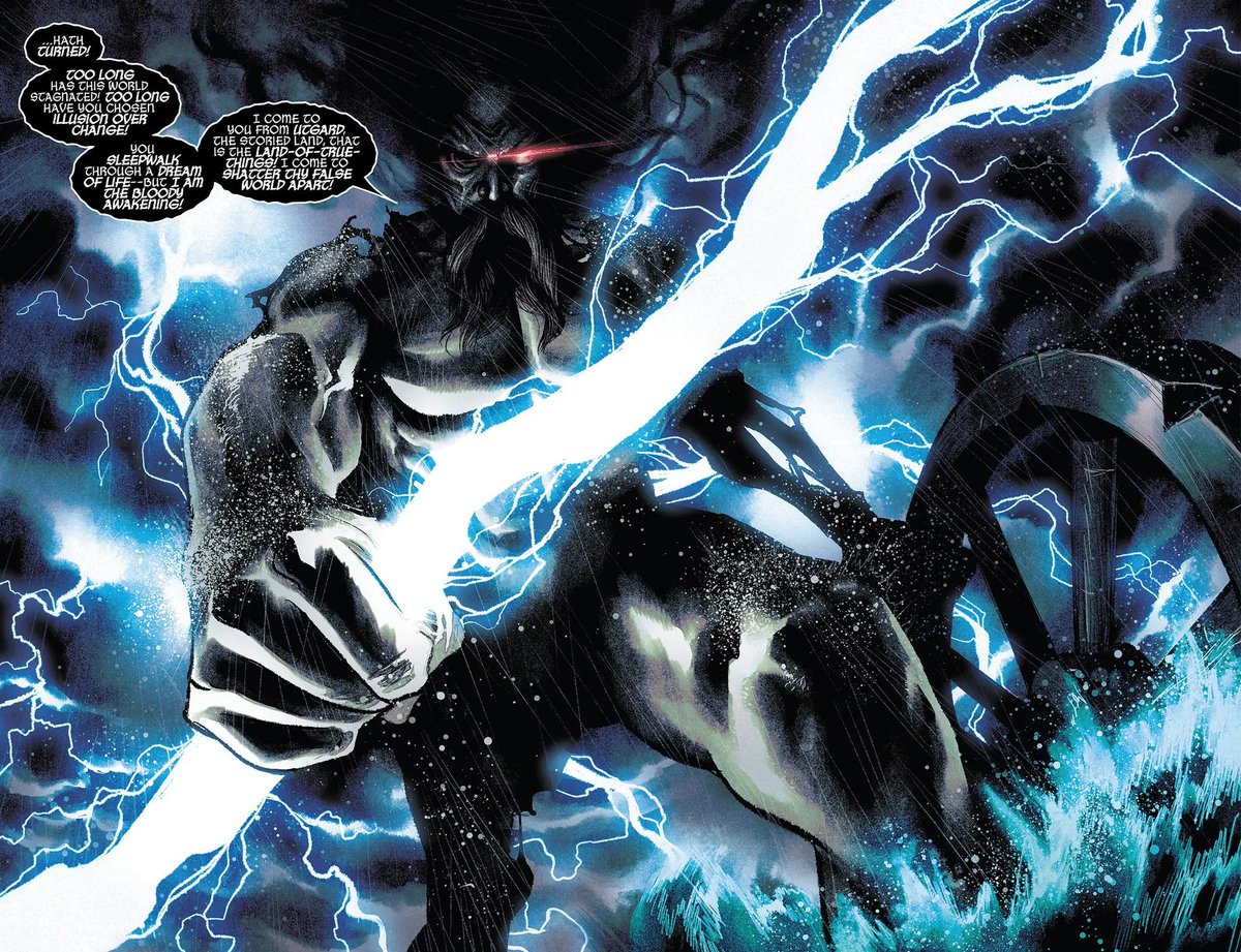 HaylofftII's tweet photo. Eu não consigo descrever o quão genial é o Thor enfrentar a representação "verdadeira" do Thor. https://t.co/NaZKqIxvmz