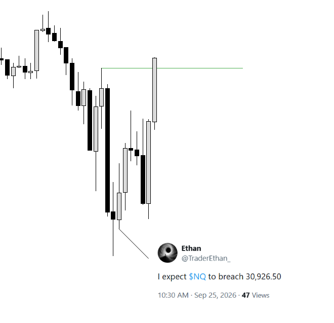 TraderEthan_'s tweet photo. Target reached $NQ✅ https://t.co/uOMdfe5KgN