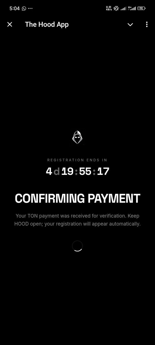 Ibmakeri's tweet photo. @0xHoodX After registering Its showing this message please rectify the issue https://t.co/zqmOae1Mm3