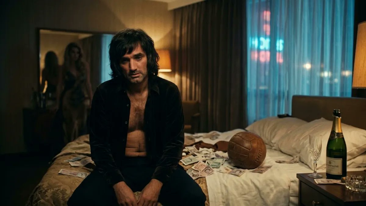 MrDavidPastor's tweet photo. "Where did it all go wrong, Mr. Best?"
Genius on the pitch, rockstar off it. The dazzling rise, tragic heartbreak, and enduring myth of George Best — football’s first true pop icon.

#GeorgeBest #MUFC #ManUtd #NorthernIreland #RetroFootball #OldTrafford

https://t.co/6wrT6x1XXW https://t.co/MEaahuhC44