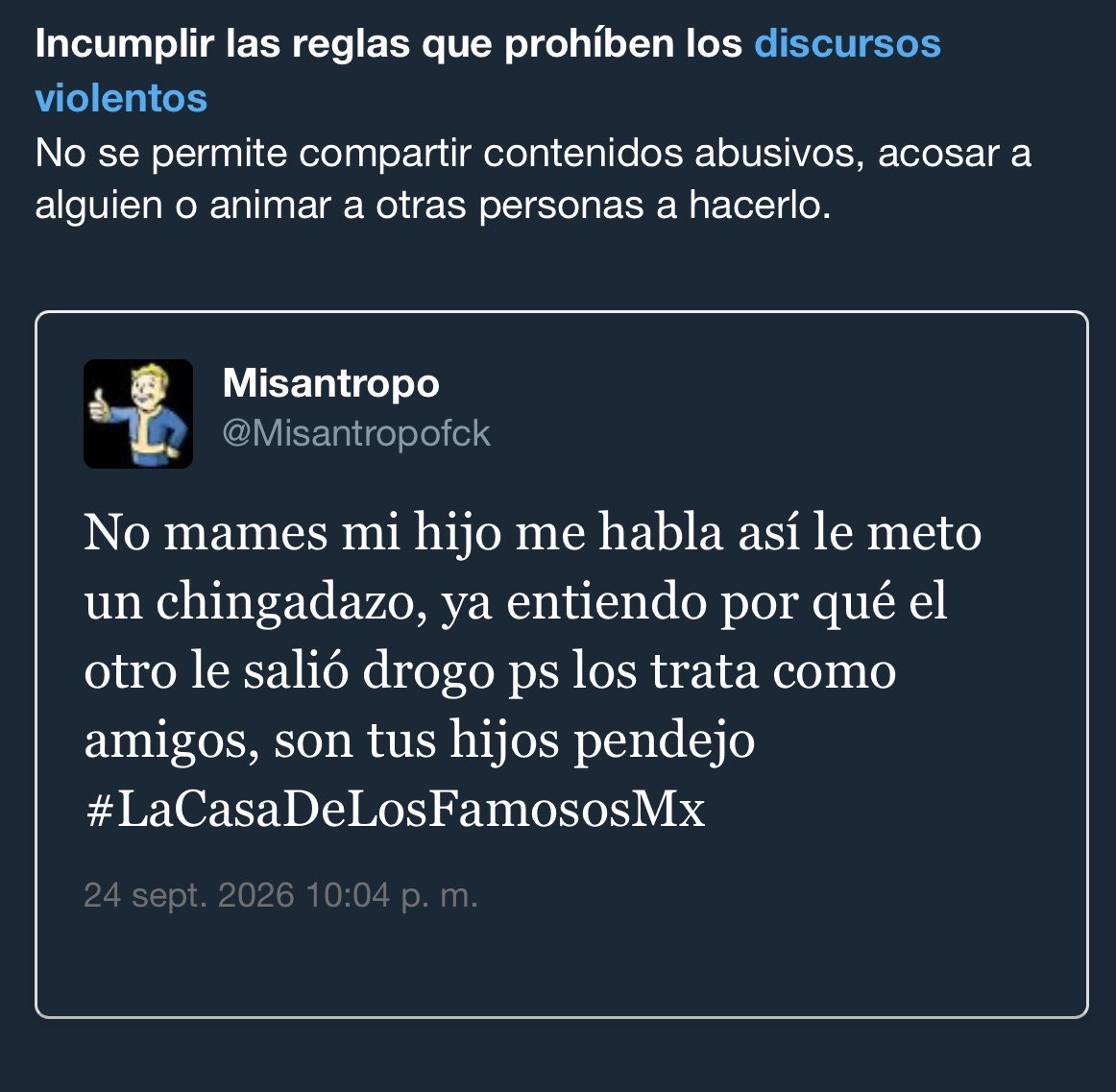 Misantropofck's tweet photo. Jajajaja no soportaron los doble moral #LaCasaDeLosFamososMx https://t.co/XevDwfxyan