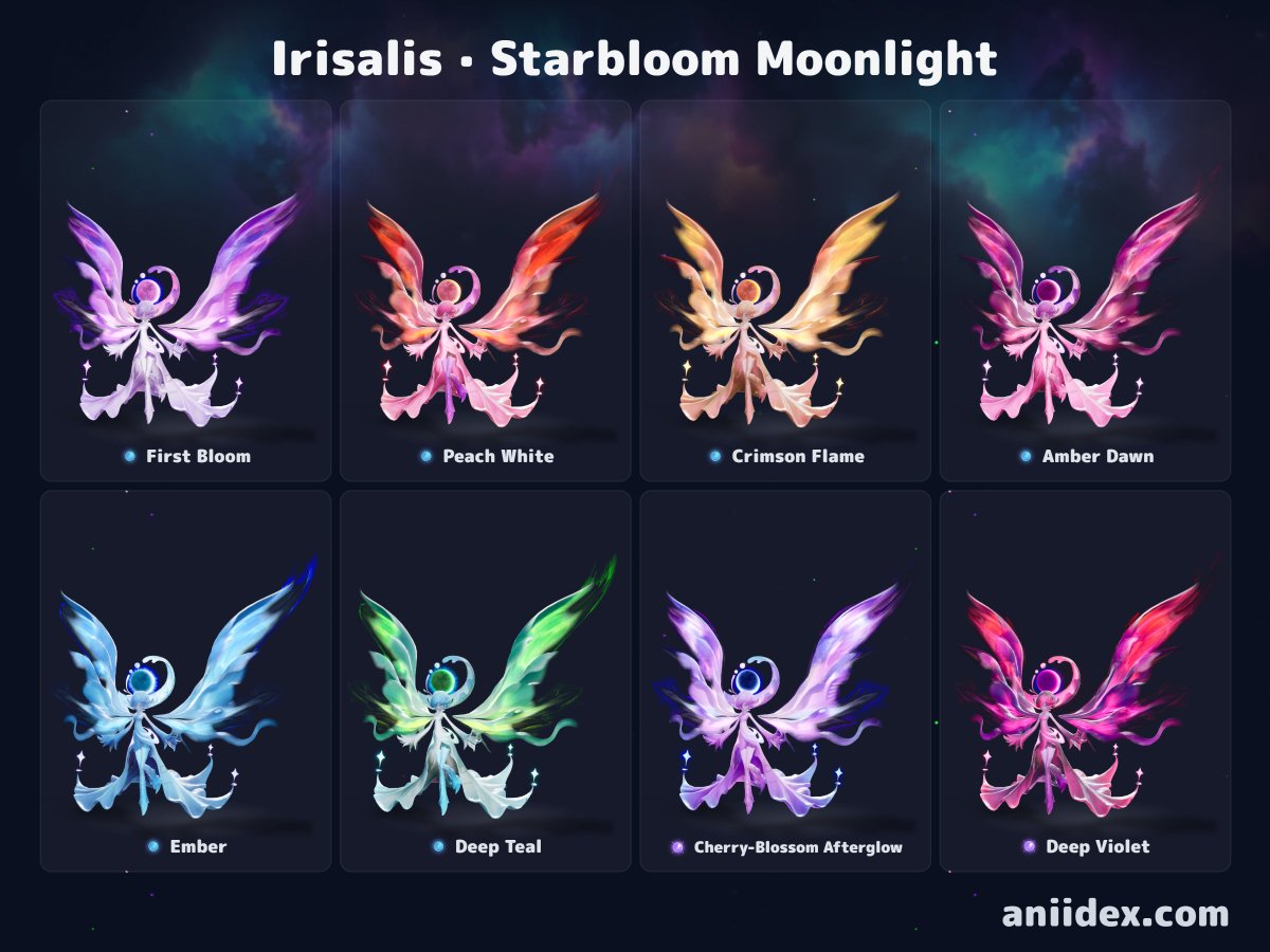 Aniidex's tweet photo. Irisalis Transmog – All 5 Sets in All 16 Colours
Every sets : https://t.co/mcA5EzKQS3
Irisalis page, to try each look with its idle animation: https://t.co/8BLcPXOwq8
#aniimo https://t.co/OXFGwlXi0S