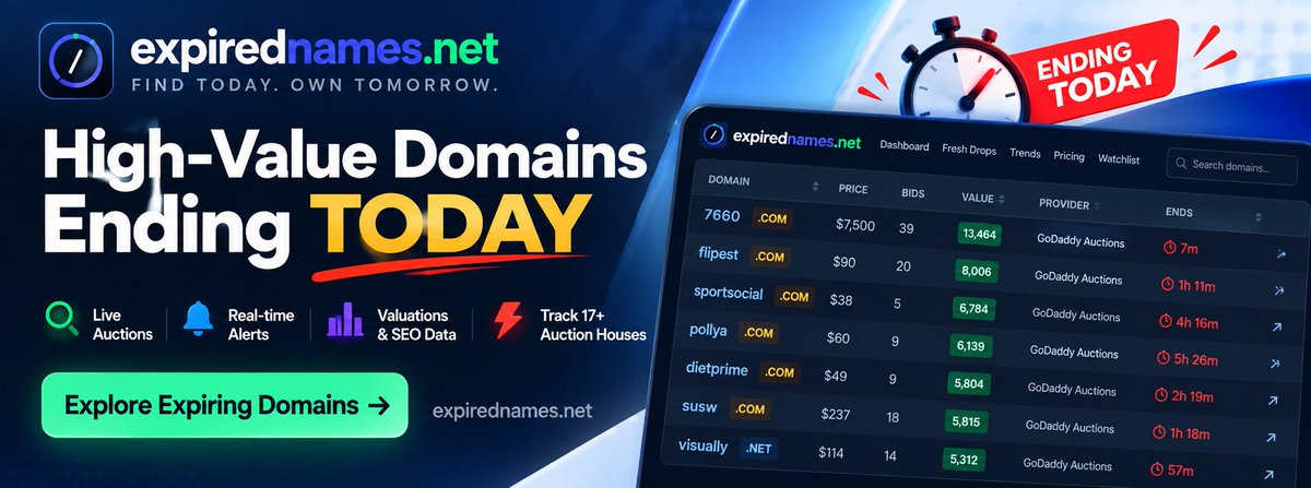ExpiredNamesnet tweet picture