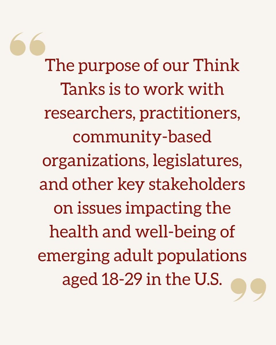 RBVIP_lab's tweet photo. Swipe to learn more about the purpose of our 5 emerging adulthood think tanks. Visit our website (https://t.co/eenvSnXinE) to join! https://t.co/qyubw4TVUJ