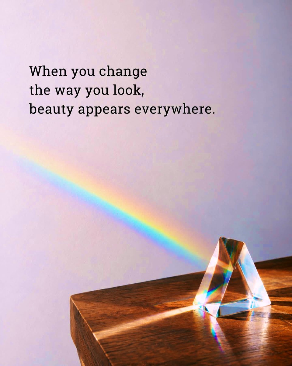 quotesbybrightm's tweet photo. It’s amazing how a slight shift in perspective can change your whole day. When you look for light, you start finding magic in the simplest places. 

What’s one beautiful thing that made you smile today? 🌈✨

#shiftyourmindset #perspectiveshift #simplejoys #quotesaboutlife https://t.co/YsCraOPrfn