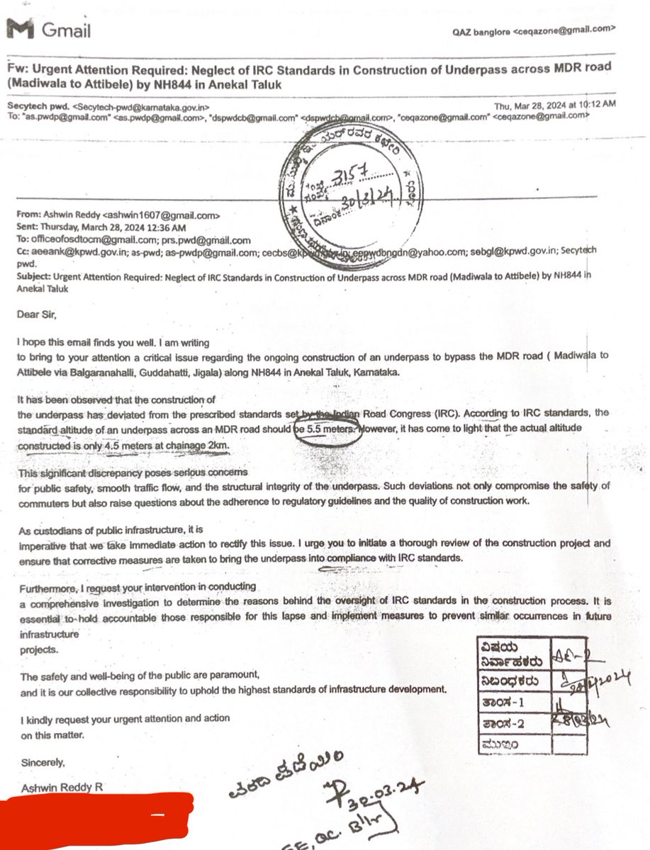 ashwin_1607's tweet photo. Complaint was raised with NHAI n PWD(GOK) regarding construction of LVUP at Ch2KM instead of VUP in 2024. After continuous followup, Finally!!! Illegal construction of LVUP got demolished for proper upgrade and realign #NH844 #Roads #PublicSafety https://t.co/QGk1GtZA6T