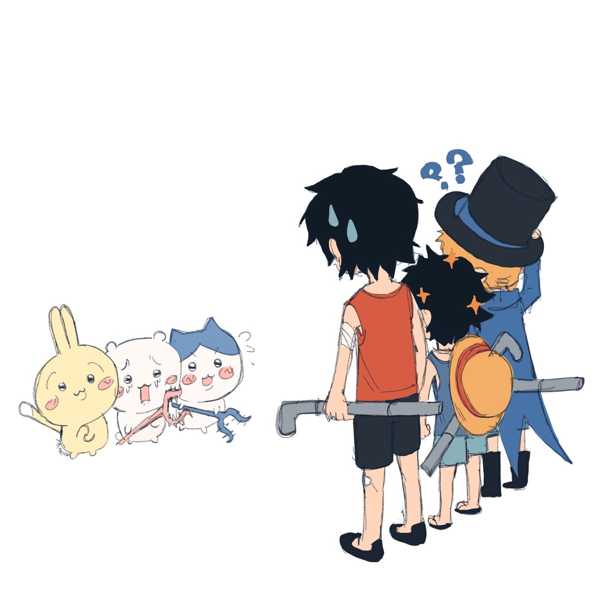 miniCommon's tweet photo. Chiikawa and asl (quick draw) https://t.co/NddhHZtJjA