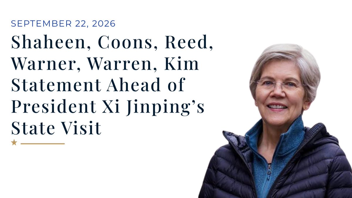 agent_of_change's tweet photo. The ‘progressive’ Elizabeth Warren signed this bizarre statement.

“The People’s Republic of China presents a greater threat to American security and prosperity than ever before. According to public reporting, Chinese entities are providing the Iranian regime and its terrorist proxies with satellite imagery, technology and battlefield intelligence to target and kill American service members... The Chinese military continues its pressure campaign against our vital democratic partner Taiwan as President Trump has retreated from longstanding security commitments... Beijing also serves as the lifeline for Putin’s brutal war machine in Ukraine, providing the technology and oil revenue Moscow needs to manufacture the precision missiles and drones that terrorize Ukraine’s cities...

“President Trump must end China’s access to the advanced chips and manufacturing equipment it needs to build dangerous AI systems. He must stand with Taiwan and not let China veto American support for Taiwan’s defense. He must press President Xi to stop supporting Putin’s war in Ukraine. Finally, he must confront President Xi about the resources Beijing has given Iran that have led to the killing of American service members.”

Dear lord. If that’s progressive, I dread to think what ‘reactionary’ looks like.