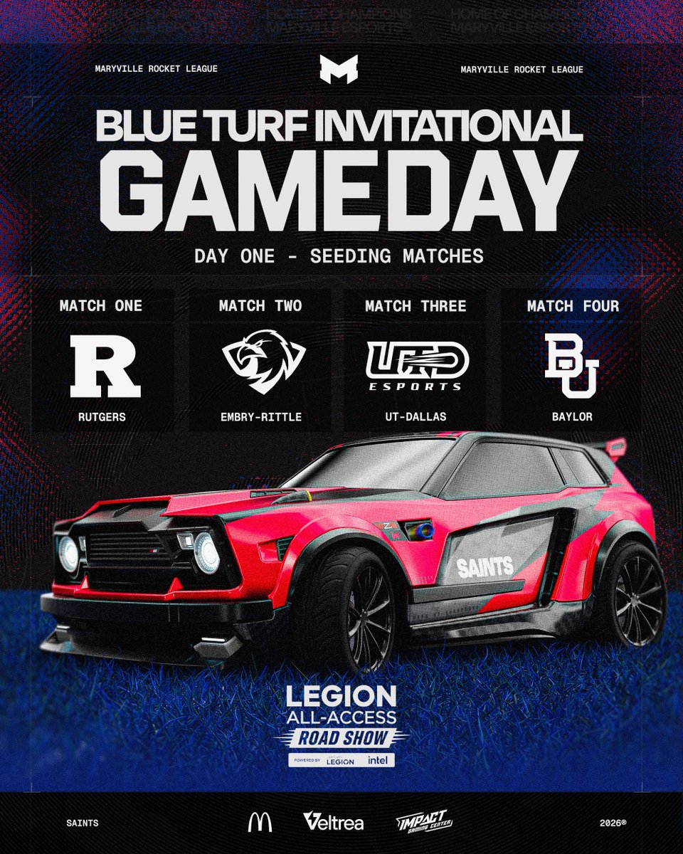 MaryvilleGG's tweet photo. 📢 GAMEDAY IN BOISE 📢

#MURL is competing at the @LenovoLegion Blue Turf Invitational in Boise today!

🕙 10:00AM Local Time
📺 No Stream Day 1 https://t.co/d3UslrHOz7