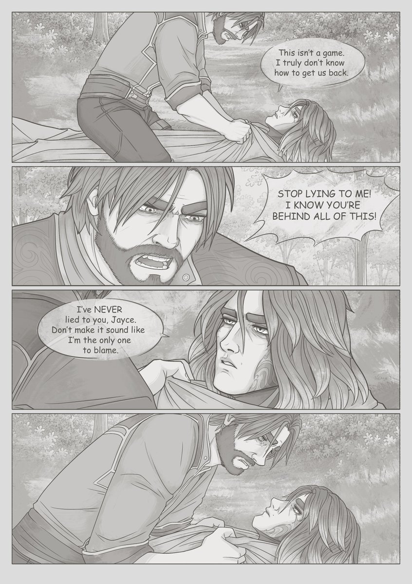 Oduvan_ishche's tweet photo. Following in Your Footsteps (part 1) 

✦ My jayvik post-canon fan comic ✦

#arcane #jayvik https://t.co/a19tuyiZt9