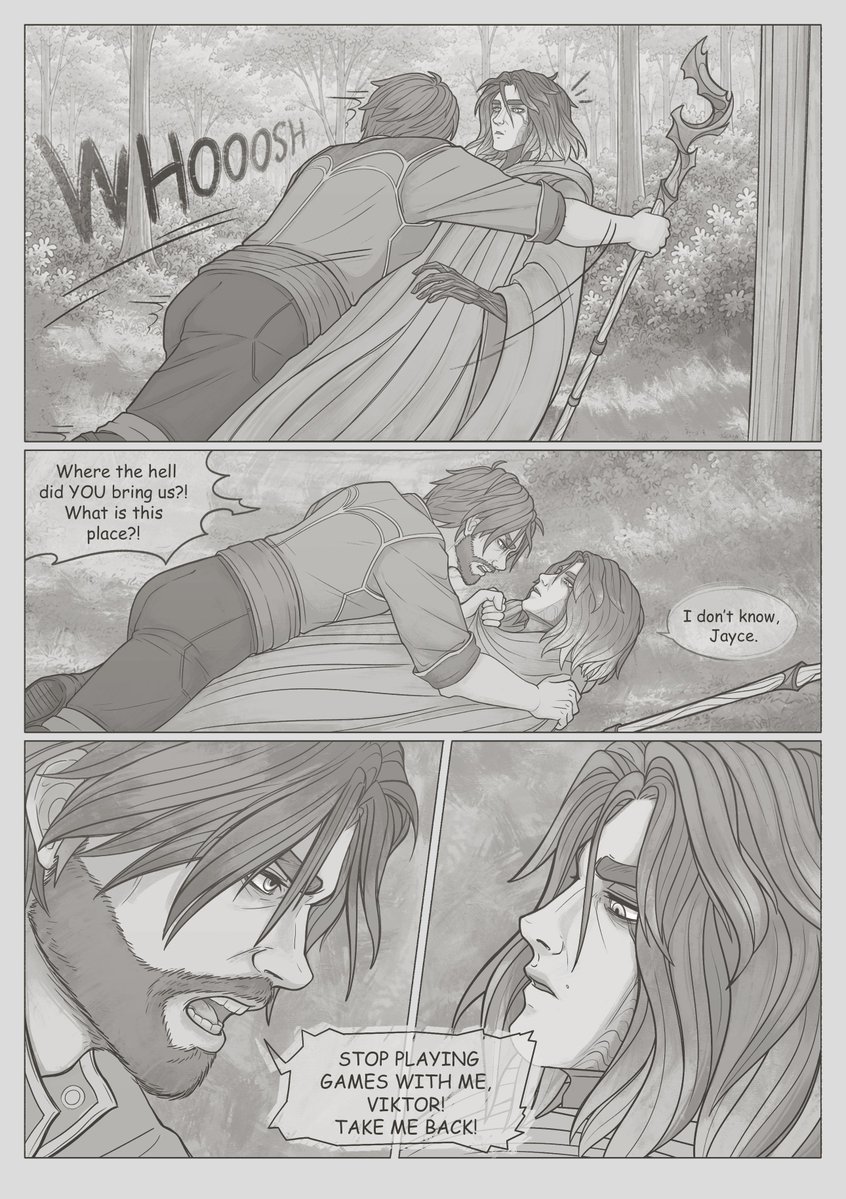 Oduvan_ishche's tweet photo. Following in Your Footsteps (part 1) 

✦ My jayvik post-canon fan comic ✦

#arcane #jayvik https://t.co/a19tuyiZt9