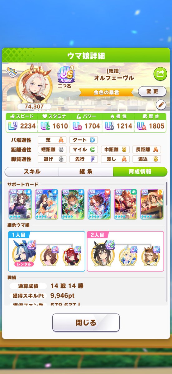 evils9029's tweet photo. 切れ者じゃないけど5継承2Sだから良し https://t.co/FPD8pV5jaJ