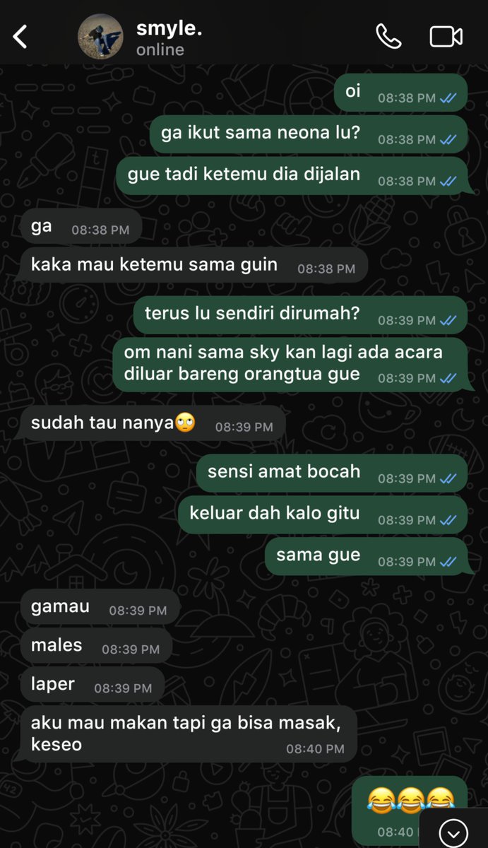 gelcybellus's tweet photo. renjin ─ smyle ; balikan belum mau, tapi kalo jadi mantan kaya orang pacaran https://t.co/Dvo4Kv2mVR