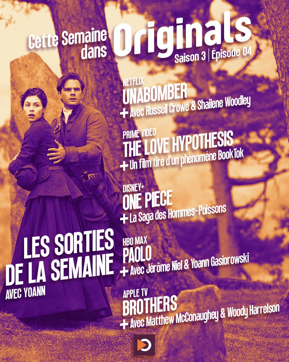 OriginalsMedia's tweet photo. 📅 Qu'est-ce qu'on regarde ce weekend ?

📺Zoom sur le phénomène Outlander pour la sortie de la Saison 2 de Blood of my Blood sur @HBOMaxFR 

🎙️Avec Maelle Beauget-Uhl @GauthJurgensen @SardetY &amp; @Menraw 
🔊 Monté par @andoraminoson 

🤝 Ft. @cinemateaser
🔗 Lien en réponse https://t.co/WHDVS333lr