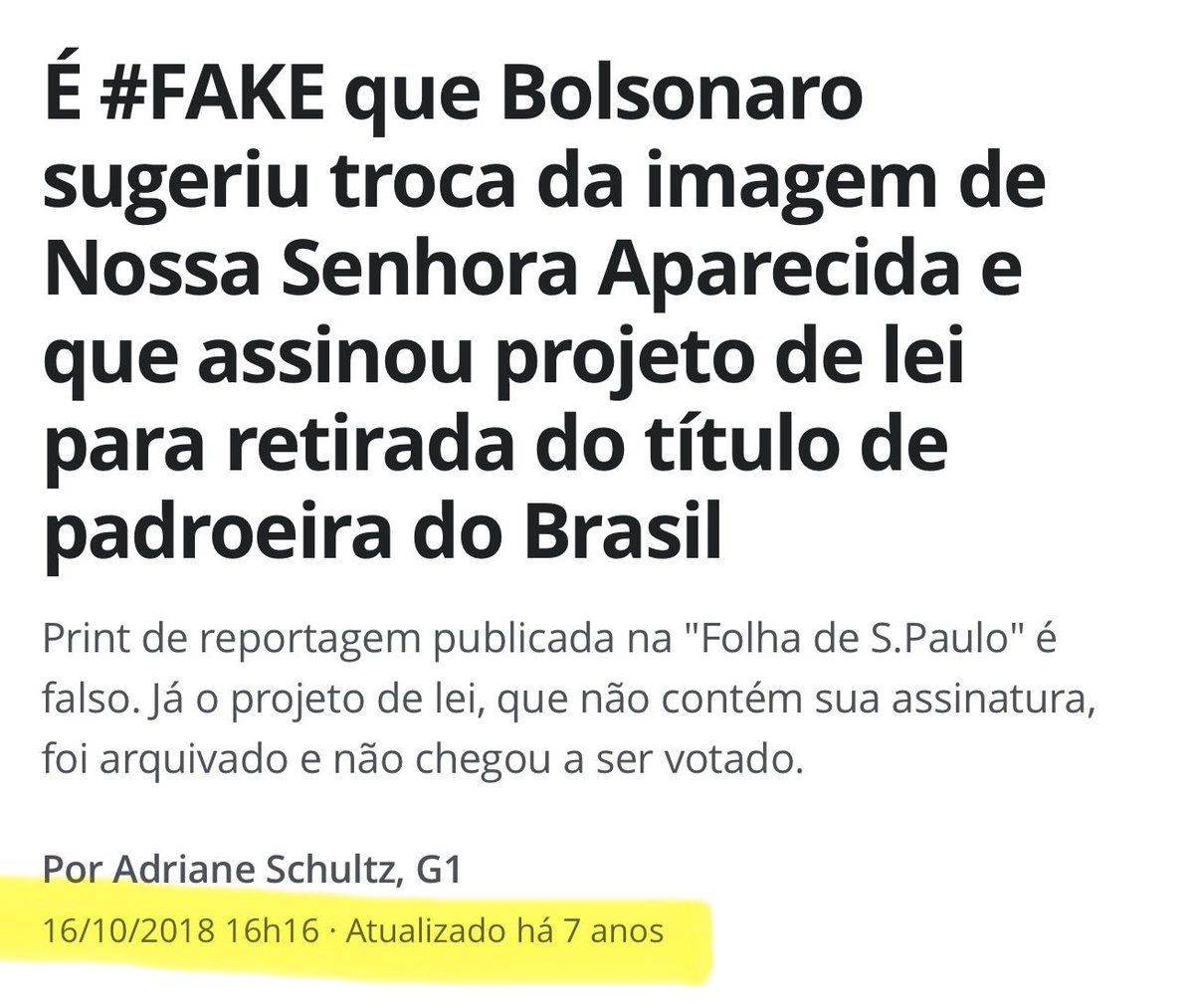 renatajbarreto's tweet photo. Um bando de comunista ateu preocupado com a Nossa Senhora ser ou não Padroeira do Brasil, aham 😅

Pessoal nem tenta ser menos ridículo. Ressuscitam uma fake news de 2018 e acham que estão abafando https://t.co/0dnYw8f0IB