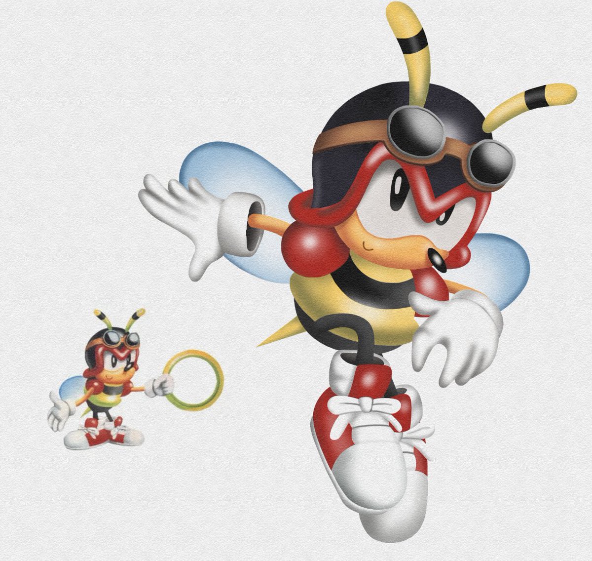 Uberrrrrrrrrrr's tweet photo. Charmy Bee
#charmy #chaotix #sonic #sonicart https://t.co/cWSKqu1hx1