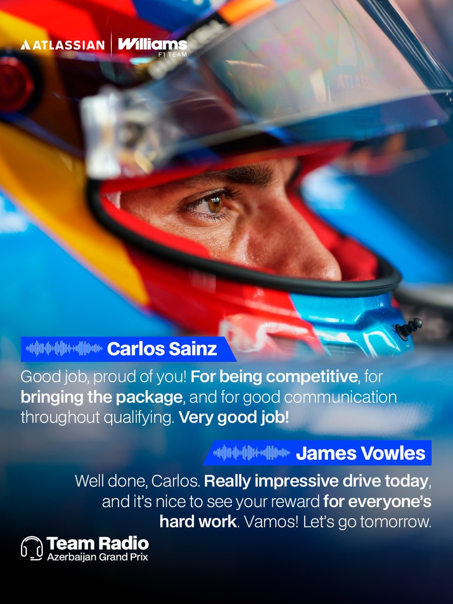 WilliamsRacing's tweet photo. On this journey together ๐ค https://t.co/iZXQhbcI4N