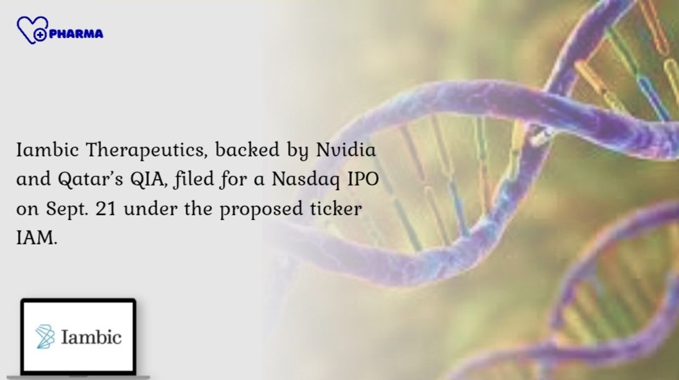 Valerii_KE's tweet photo. Iambic Therapeutics filed for a Nasdaq IPO on Monday, Sept 21. AI drug discovery biotech backed by Nvidia and Qatar's QIA. Lead candidate IAM1363 is in an early stage solid tumor trial.

Reporteise since inception is about $461.8M, proposed ticker IAM. Filing details not independently confirmed.

#Pharma #BioPharma #Drugs #Drug #Cure #Treatment #New #Fresh #FreshNews #FreshPharmaNews
