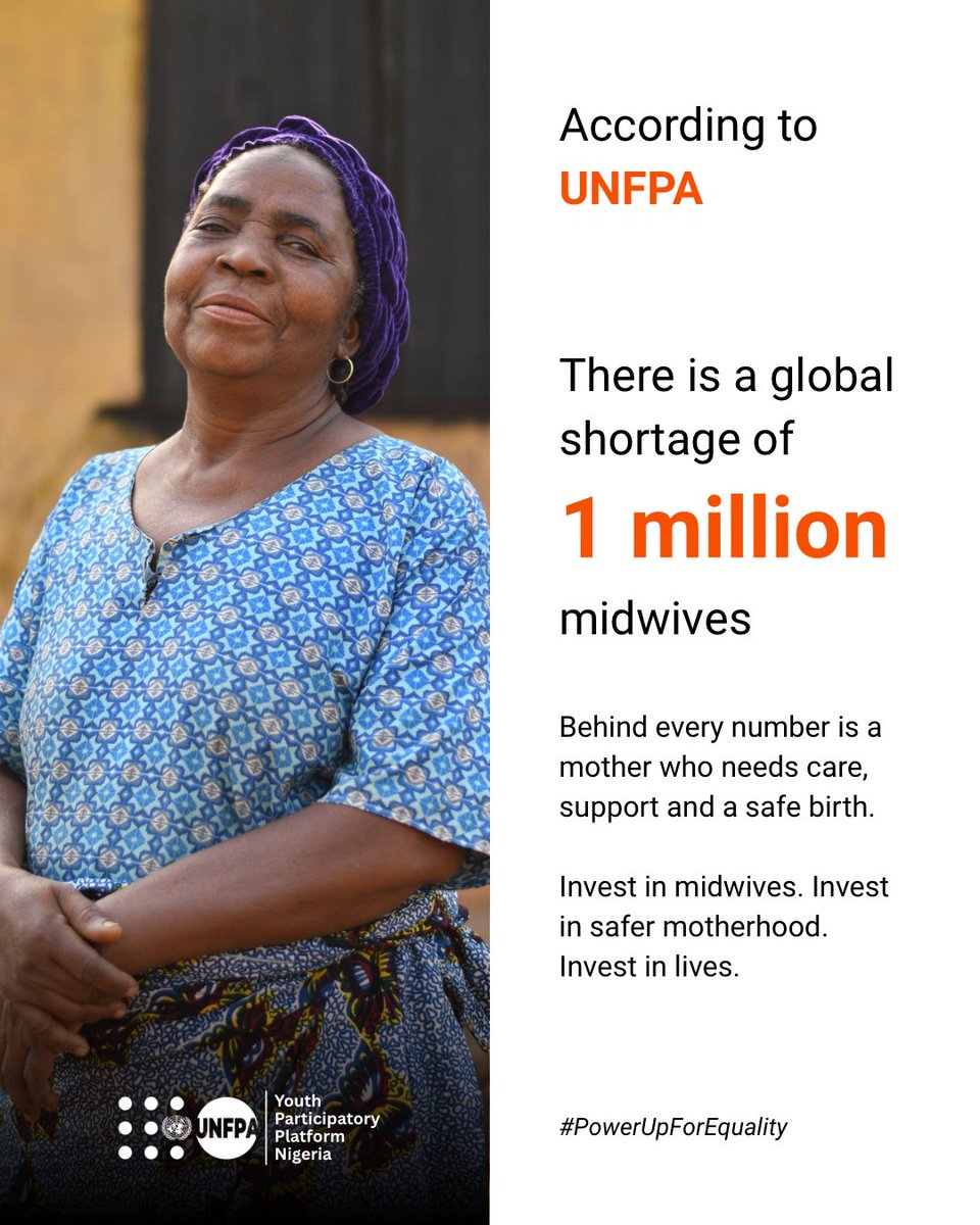 Darksnow_0's tweet photo. The world is short of 1 million midwives.
Behind these numbers are also young mothers who need care, support and a safe birth.🤰🏽
Invest in midwives. Invest in safer motherhood. Invest in lives and saving 4.3 million lives a year is possible.
#PowerUpForEquality #srh4u https://t.co/fFNpj4rvYz