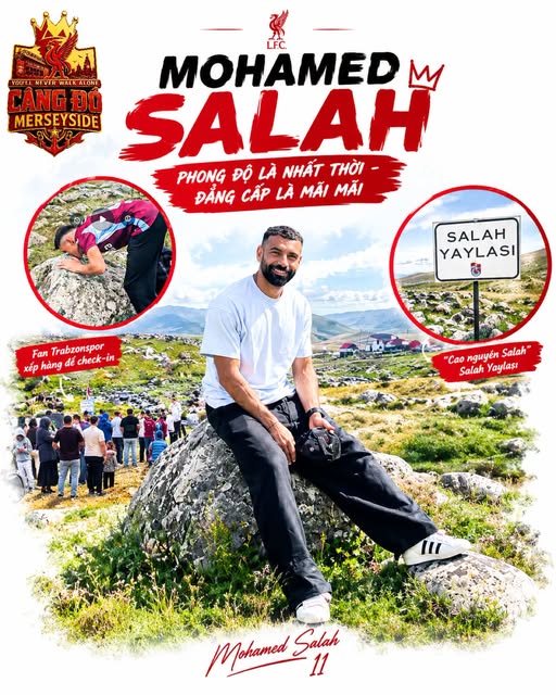 mwillemskoster's tweet photo. Mohamed Salah tiếp tục khẳng định đẳng cấp khi một tảng đá vô danh tại Trabzon trở thành điểm check-in hot nhất nhờ anh. Sau trận thắng 4-0 trước Galatasaray với hat-trick và kiến tạo, Salah đăng ảnh ngồi trên tảng đá ở cao nguyên Kürtdere. https://t.co/u5oHDMNYvU