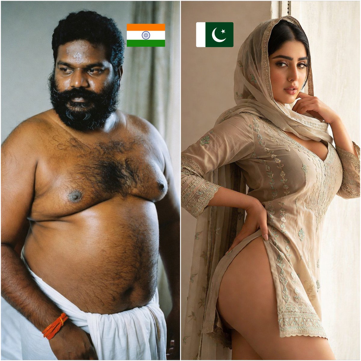 awara_oorat's tweet photo. Shukr h hum hindostan se alag ho gaye. Ap he batao, kya aap jumme ki namaz ke liye befikar masjid ja paate agar aap ke ghar pe apki paak khubsoorat ooratein akeli hon aur unke aas paas aise mard ghum rahein houn? 🤪 https://t.co/ohbna4MNS8
