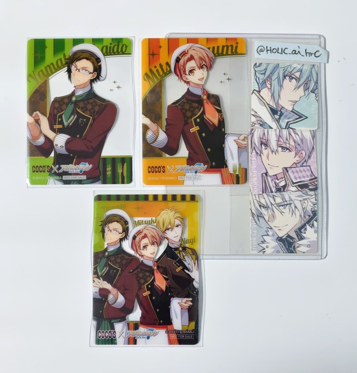 HOLIC_ai_hrC's tweet photo. 【交換】アイナナ アイドリッシュセブン ココス クリアカード クリカ

求）MEZZO"・IDOLiSH7集合＞2弾SD壮五

出）大和 三月 ピタゴラ

固定ツリー下の日時時間での手渡し
または郵送

プロカご一読お願い致します

※ブルスカでも同様の募集をしています。通知ご心配な方はそちらからのお声掛け◯ https://t.co/yj2JtPbpL9