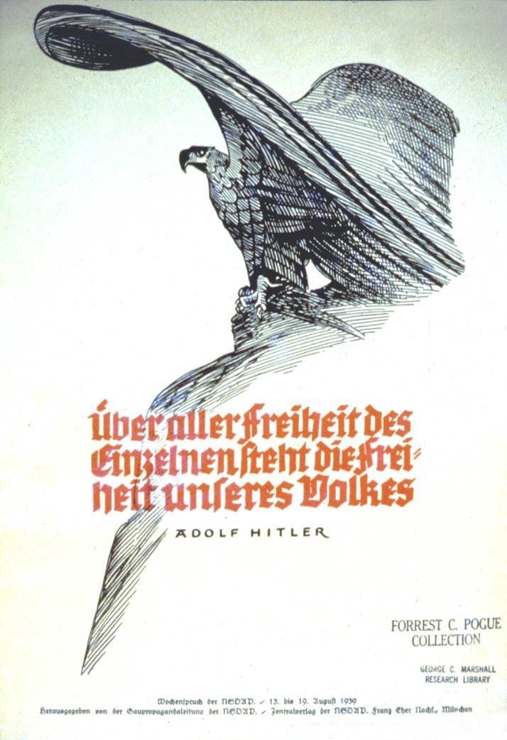 Clear14___88's tweet photo. "The freedom of our people stands above the freedom of the individual".

Adolf Hitler https://t.co/hHtkwY39yG