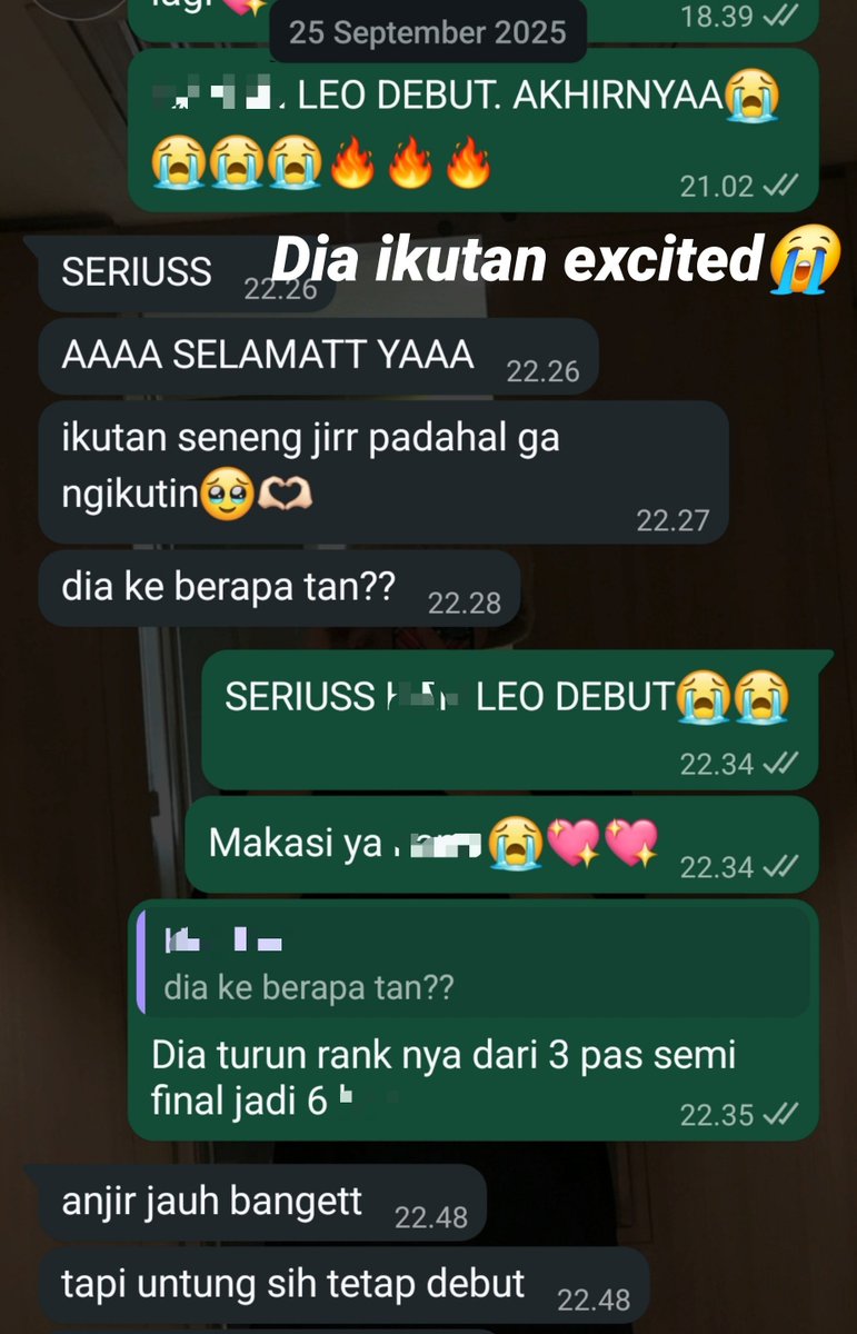 bitnaneunleo's tweet photo. Bahkan sampe dia bantuin live vote juga, yg emng anaknya ga ngikutin b2p dan ikutan excited pas tau kalo leo debut trus kaget kalo ranknya turun bgt😭💗
Beneran kayak baru kmrn, tapi ternyata udh 1 thn yg lalu. Gue beruntung bgt punya tmn yg support kayak gini, makasi my love🥺🫶 https://t.co/SbdRT5GDAY