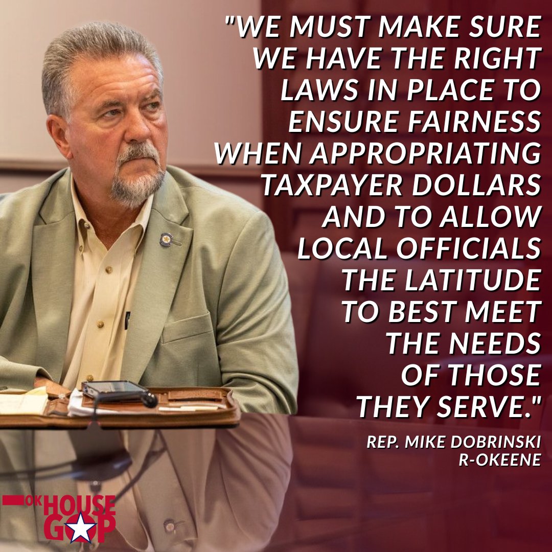 OKHouseGOP's tweet photo. Rep. Mike Dobrinski led an interim study examining Oklahoma’s 522 Emergency Medical Services' districts, including funding structures and service sustainability in rural communities. 

Read More: https://t.co/q3NWQW86Hw #okleg https://t.co/oipHTBspFh