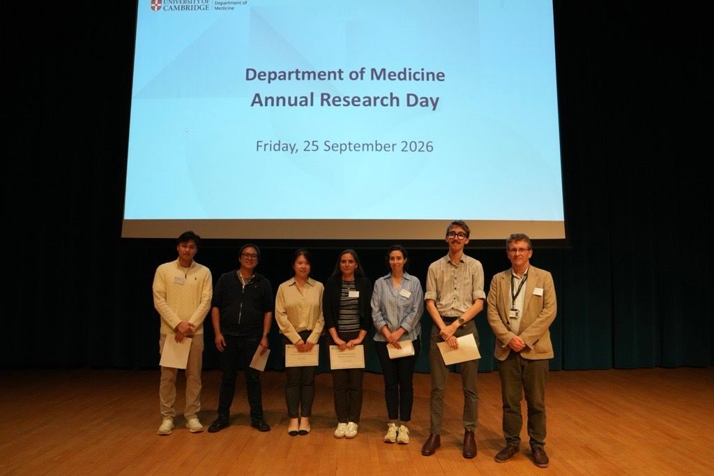 MedCambridge's tweet photo. Congratulations to our annual #ResearchDay 2026 prize winners! ๐
Well done to everyone who presented and contributed to a brilliant day of research! ๐ https://t.co/qHk7W5vGk6