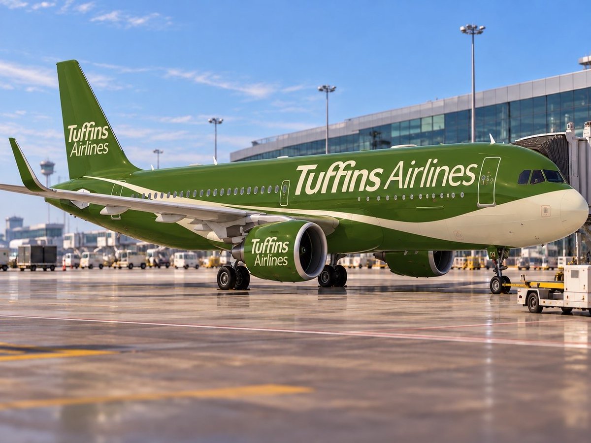 GovMaddytropica's tweet photo. Tuffins Airlines. Now available in Maddytropica! Of course featuring an on board Tuffins Supermarket 💜 https://t.co/hMVoI7Uckz