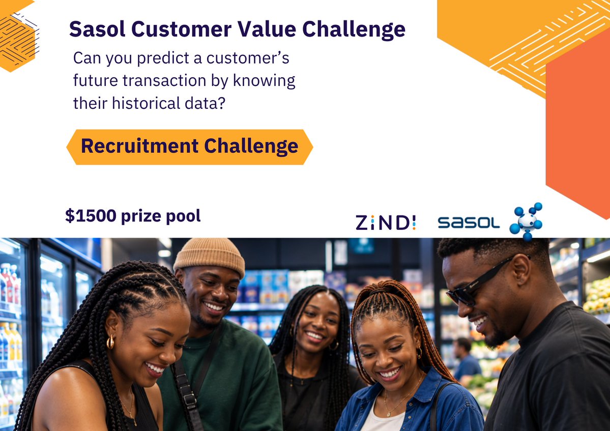 zindiofficial's tweet photo. Cash prizes and a direct path to a new job? Yes!
If you're looking for your next data science role, this is your chance to skip the traditional CV screening and let your skills do the talking. https://t.co/kwEZp6VRFG