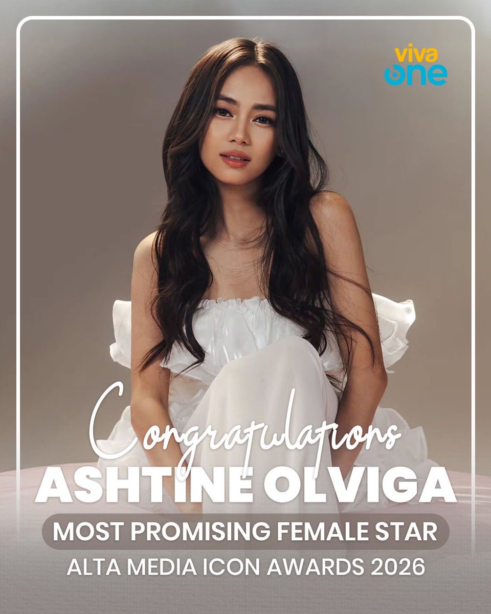 VivaOnePH's tweet photo. Congratulations to Ashtine Olviga for being awarded the 𝐌𝐨𝐬𝐭 𝐏𝐫𝐨𝐦𝐢𝐬𝐢𝐧𝐠 𝐅𝐞𝐦𝐚𝐥𝐞 𝐒𝐭𝐚𝐫 and to the entire cast of Ang Mutya Ng Section E for winning 𝐁𝐞𝐬𝐭 𝐏𝐫𝐢𝐦𝐞𝐭𝐢𝐦𝐞 𝐃𝐫𝐚𝐦𝐚 𝐒𝐞𝐫𝐢𝐞𝐬 at the 𝐀𝐋𝐓𝐀 𝐌𝐞𝐝𝐢𝐚 𝐈𝐜𝐨𝐧 𝐀𝐰𝐚𝐫𝐝𝐬 𝟐𝟎𝟐𝟔! https://t.co/z0ltAi5v3r