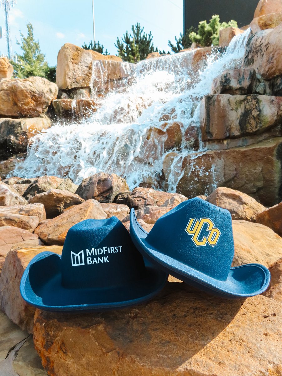 ucoathletics's tweet photo. It’s almost Homecoming Bronchos! First 1,000 fans will receive an exclusive UCO X MidFirst Bank Cowboy hat at tomorrow’s game! 🤠 

@ucobronchofb | @MidFirst x #RollChos https://t.co/SWfsYmcLg0