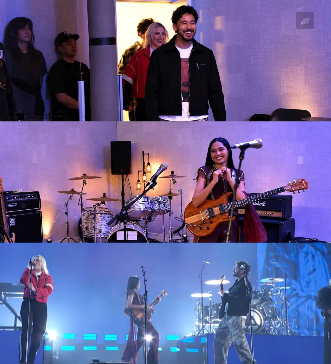 NENEROYALFC's tweet photo. ไม่แปลกใจเท่าไรเลย ว่าทำไมในการขึ้นแสดงโชว์ใน AGT ของน้องเนเน่กับ Linkin Park น้องจะได้รับคำชมจาก Mike Shinoda แบบโคตรสุดอะไรขนาดนั้น
.
.
เพราะโชว์ที่เราได้เห็นในรายการ จากปากของพ่อของน้องเนเน่ ที่ได้ให้สัมภาษณ์ไว้ น้องได้ร่วมซ้อมกับทางวง Linkin Park  เพียงแค่ครั้งเดียวเท่านั้น โดยใช้เวลาซ้อมเพียงแค่ 3 นาทีเองงง โดยการซ้อมจะมีการแก้โน้ตตอนร้องคอรัสที่ผิดเพียงเล็กน้อยก่อนขึ้นโชว์จริง แค่นั้น ก่อนที่จะขึ้นแสดงโชว์อย่างที่เราได้เห็นกันในรายการ

Nene didn't have to do anything extraordinary to get on AGT with Linkin Park; she received massive praise from Mike Shinoda.
.
.
The story goes that Nene only rehearsed with Linkin Park once—for just three minutes—to correct some vocal notes right before the actual performance we all saw.

Cr. ขอบสหนัง

#nene #NeneRoyal #เนเน่ #เนเน่รอยัล #AGT #LinkinPark