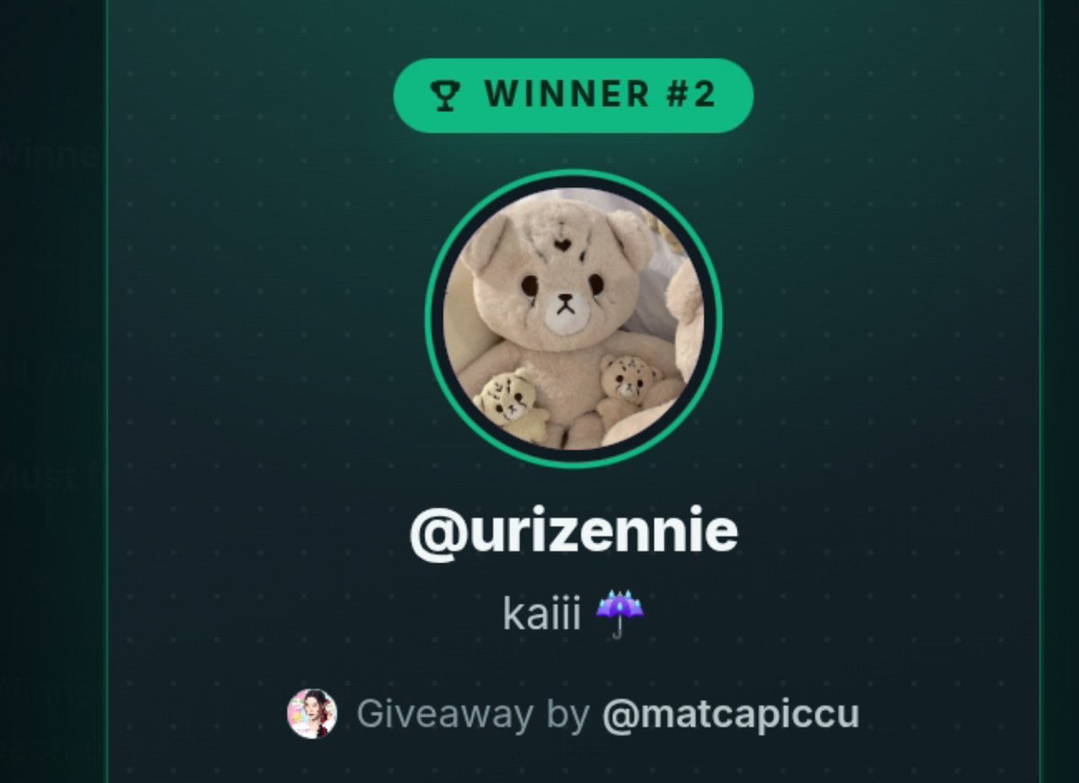 matcapiccu's tweet photo. selamat buat @kimuekatsu @urizennie bisa claim saldo lewat dm ya🤗 https://t.co/D1n6bH607I