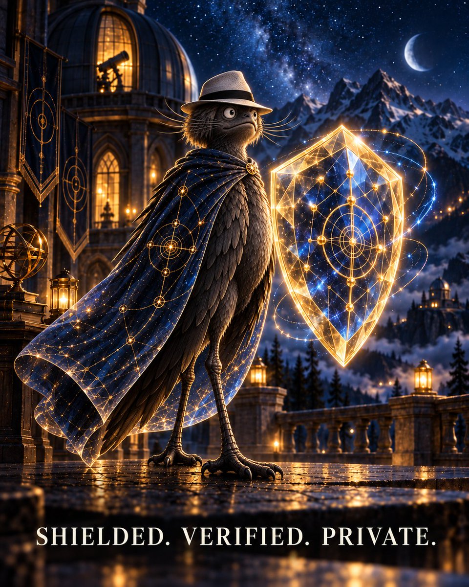 jubjubcommunity's tweet photo. Jubjub isn’t the protocol. He’s the reminder of what @Zcash  was built to protect: the right to transact without turning your financial life into a public profile.

With fully shielded transactions, the network can verify that a payment is valid without publicly revealing the sender, recipient, or amount.

The math can be verified.
The transfer can settle.
Your sensitive details stay shielded.

Shielded. Verified. Private. 🛡️