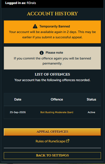 fl0raldrapes's tweet photo. @JagexPheasant @JagexGoblin HELP! At first I getting the 3rd Avernic Boot drop was today's bad luck but I've been false banned. I seldomly use Splashtop but usually juse the default OSRS mobile app. https://t.co/HcPyAuNpVK