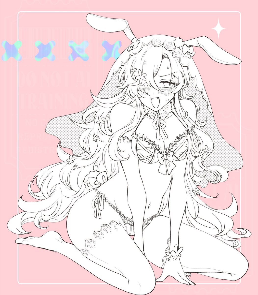 pero0529's tweet photo. 白バニー描いてたのに生き恥ウエディングとの違いを見失った https://t.co/f9yfQQiUGr