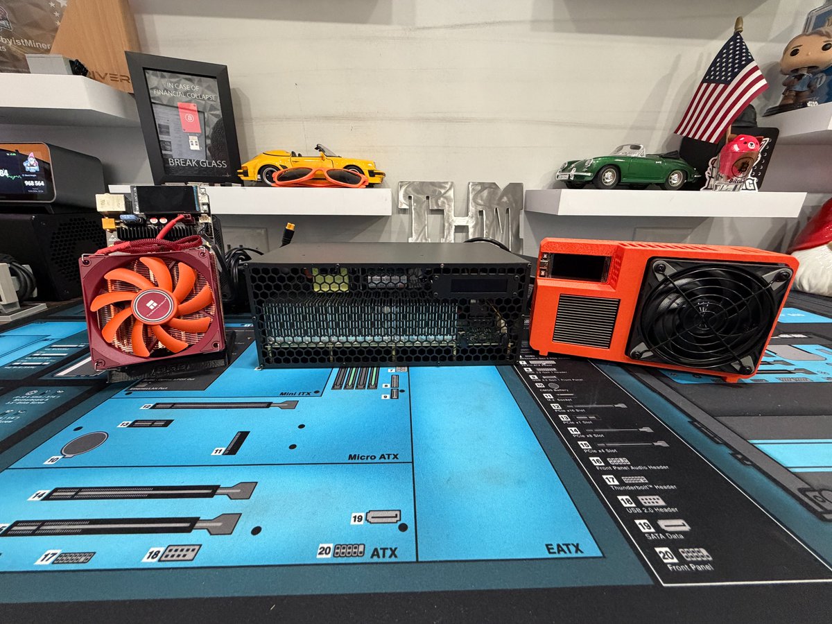 HobbyistMiner's tweet photo. ☠️Well 3 More Home Solo Bitcoin Miners DEAD!

@GekkoScienceLLC KBox - Does not power on, green light inside, makes clicking noise.

@MagicMinerTech Nerd QX - Makes an Odd Chirping Noise when Plugged in. Does not power on.

@Heliumdeploy Nexus S1 - Miner Overheating Error (Need to Repaste First)

🤬Sending All of my Units down to @alexmuranov at Antminer Repair (Don't let the name fool you, he repairs home miners as well as big boys.)
https://t.co/fNatxrLyOM