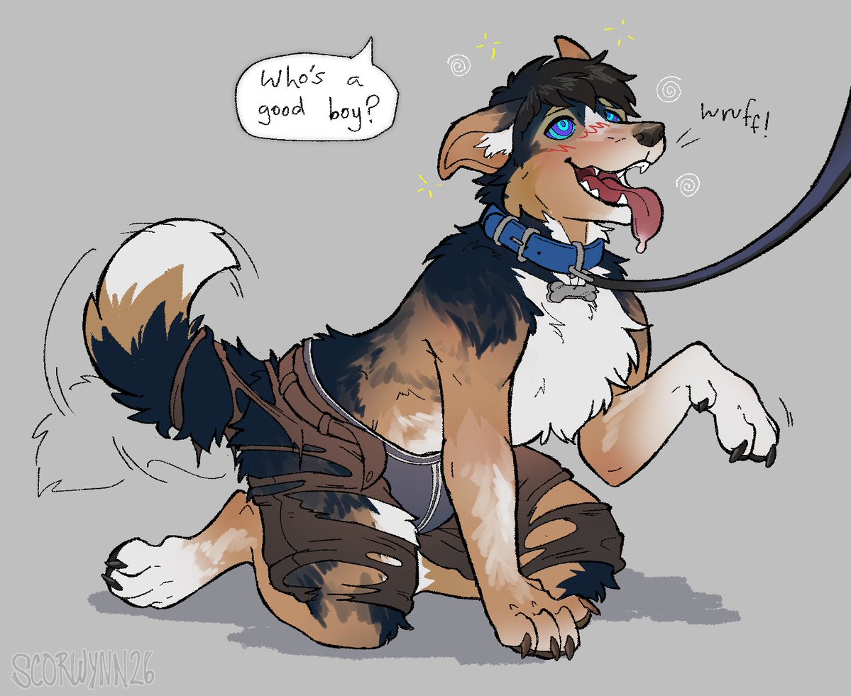 scorwynning's tweet photo. Sorry, got too busy turning @RayfordJCollie and @/Alfiefloop into dogs

#transfur https://t.co/8zBLAmGXh3