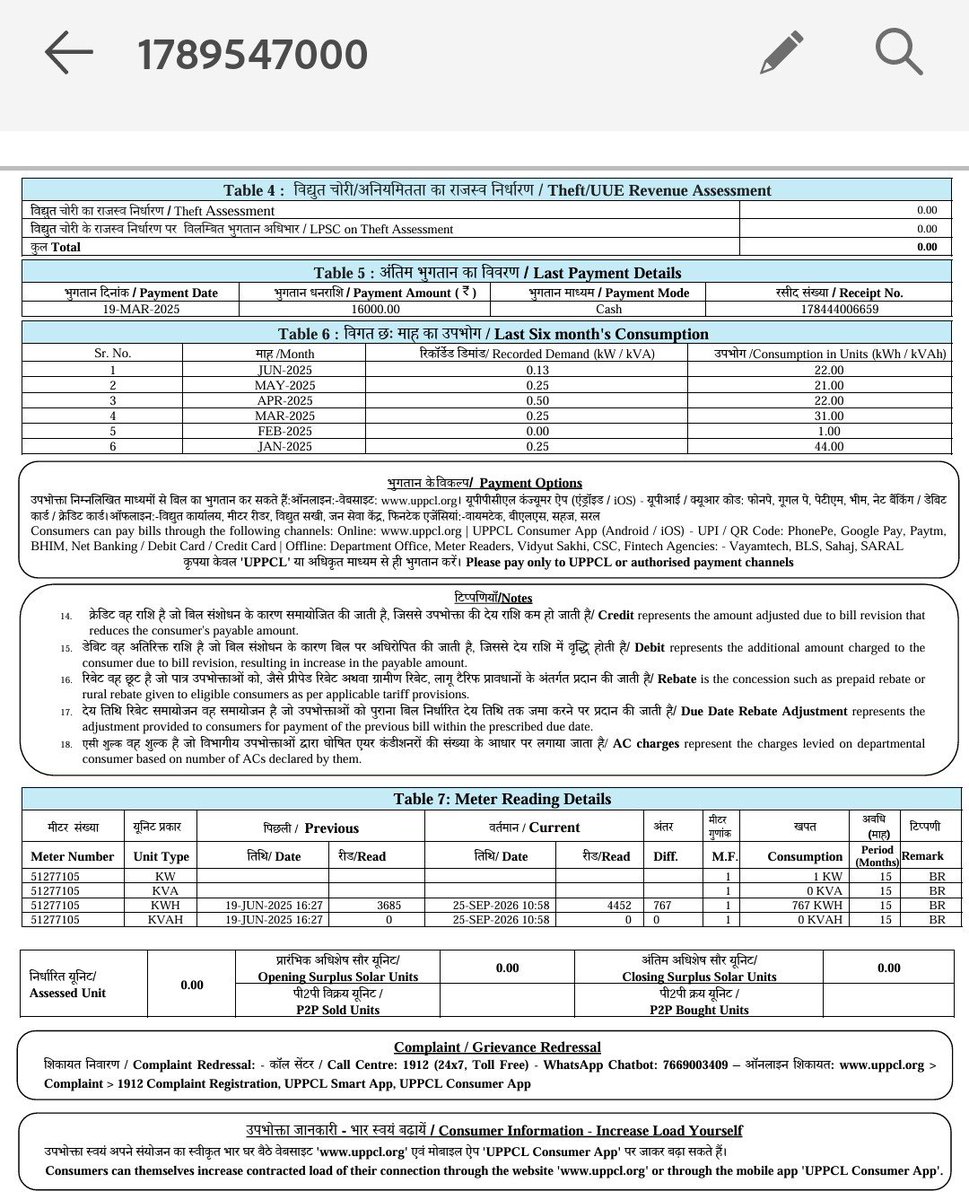 Kailash62009343's tweet photo. @MVVNLHQ @EDCLAKHIMPUR @UPPCLLKO @aksharmaBharat @CMOfficeUP The bill has not been creation as per the rules and the consumer is dissatisfied with the concerned officer and please check copy attached https://t.co/mVtq5D84EO