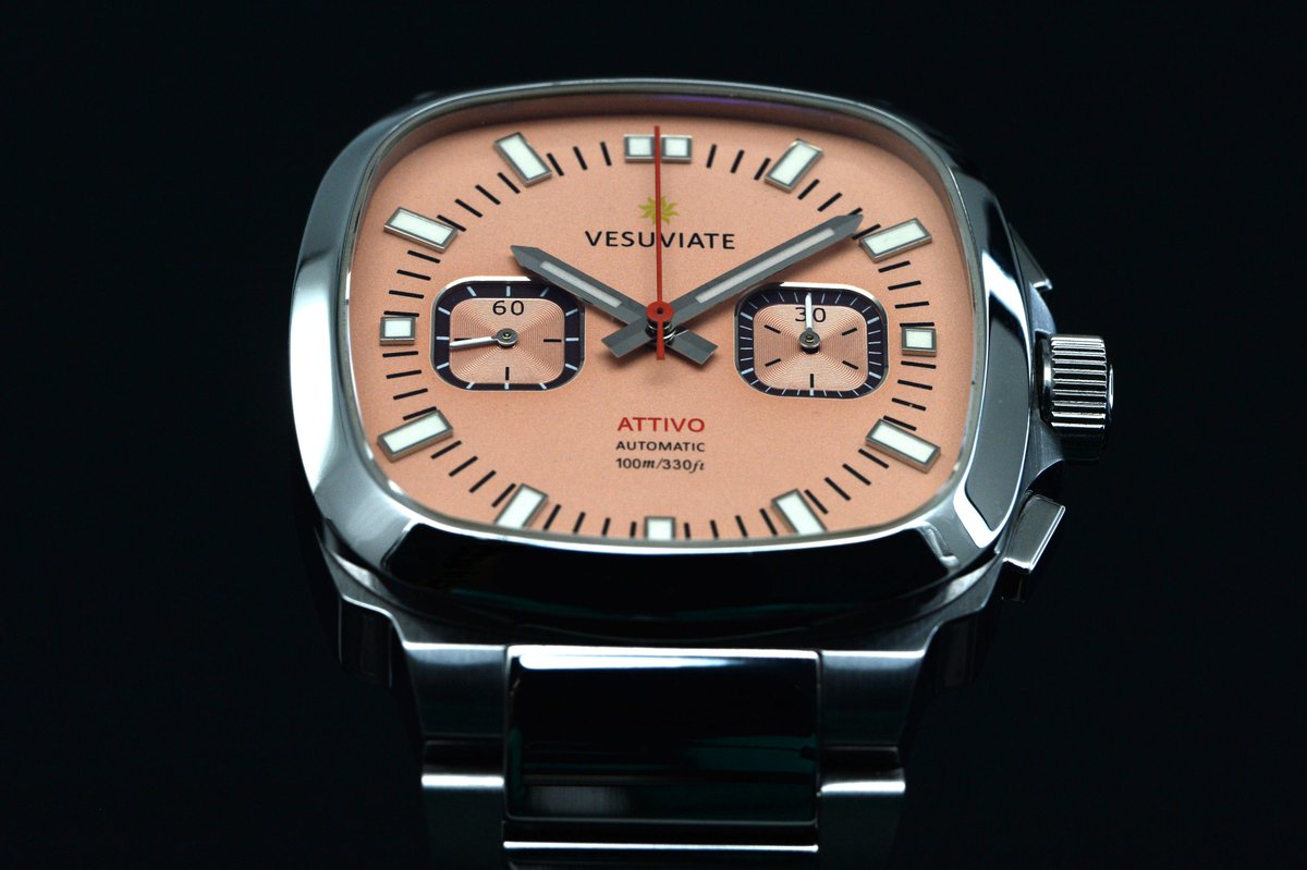 Vesuviate_Watch's tweet photo. VESUVIATE Attivo-Chrono Chronograph 👋😄
.
.
.
.
#squarewatch #chronograph #watchchrono #timepiece #watchoftheday #chronowatch #wristwatch #squarechrono #watchaddict #watchlover #watchcollector #wristgame #timeisnow #watchporn #wristcheck #horology #vesuviate #vesuviatewatches https://t.co/dltTjNeWEO